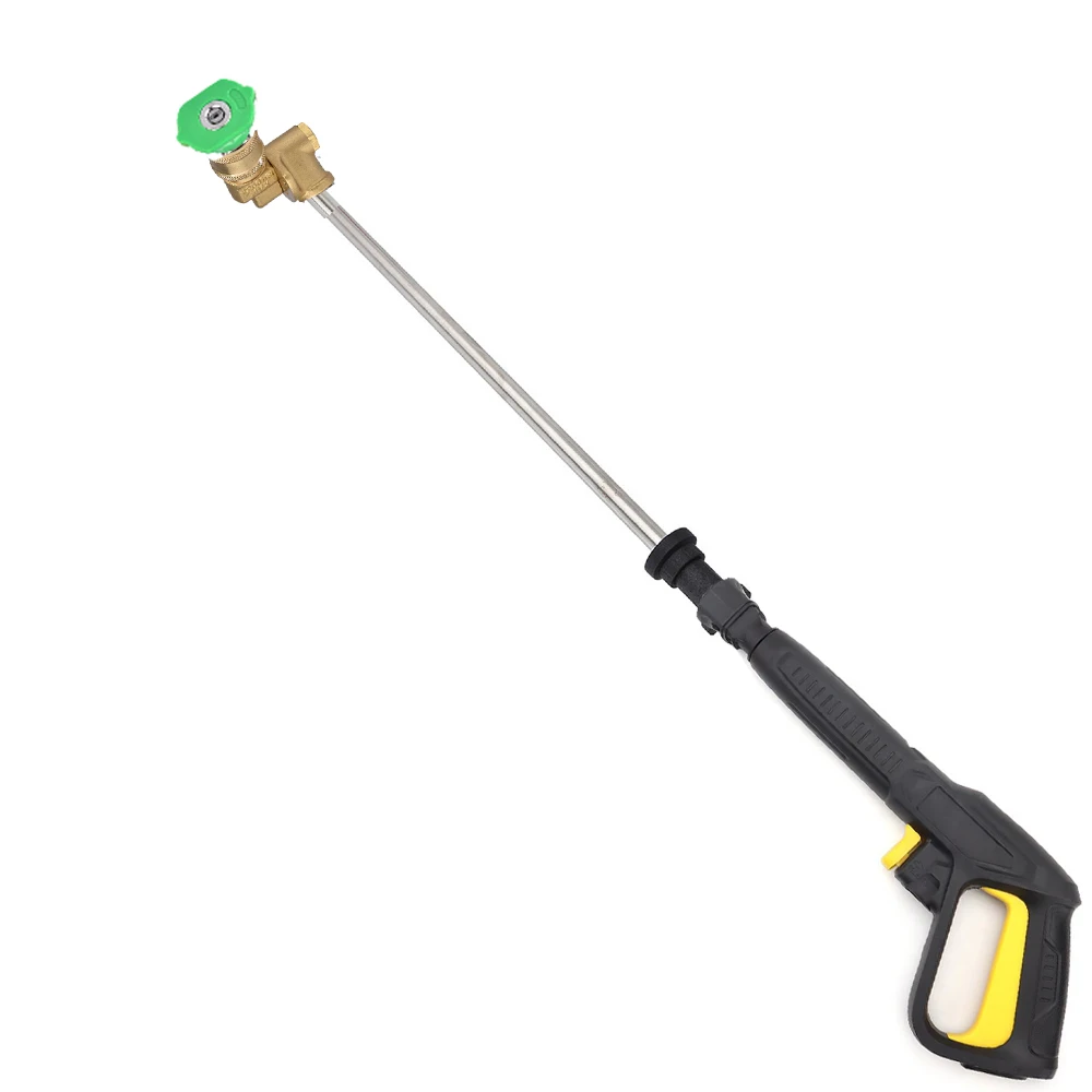 고압 세척 건 익스텐션 지팡이, 180 도 피벗 커플러 어댑터 및 노즐 포함, Karcher K2 K3 K4 K5 K7