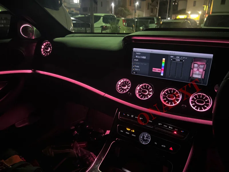 LED 터빈 노즐 앰비언트 라이트 에어 벤트 램프, 벤츠 C/GLC/A/CLA/GLA/E/S/G AMG W205 X253 W176 W117 W156 W213 W222 W464