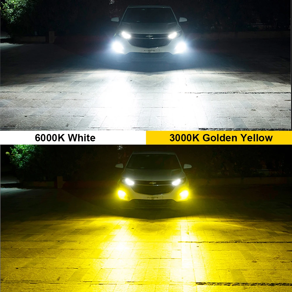 BMTxms 6000Lm CANBUS 9006 HB4 LED 전구 Led 안개등 H11 H8 9005 HB3 자동차 운전 램프 H10 PSX24W 2504, 토요타 스코다 포드용