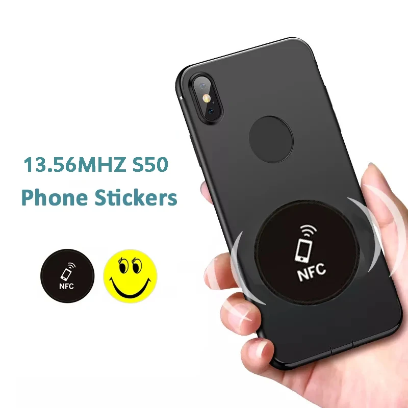 NFC 13.56Mhz S50 스티커 쓰기 가능 IC UID 금속 간섭 방지 만화 태그 라벨, 재기록 가능 휴대폰 스티커, 5 개, 10 개 title=NFC 13.56Mhz S50 스티커 쓰기 가능 IC UID 금속 간섭 방지 만화 태그 라벨, 재기록 가능 휴대폰 스티커, 5 개, 10 개 
