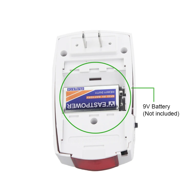 Topvico 2pcs 정전 경보 Off + On 감지기 경고 100V - 220V 냉동고/의료 정전 센서 led가있는 118dB 시끄러운 사이렌