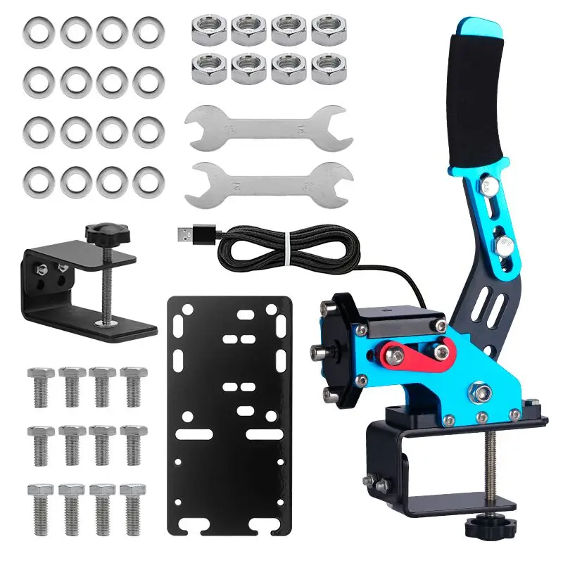 USB Simracing 핸드 브레이크, PC 기계식 드리프트 핸드 브레이크, 게임 핸들 심 레이싱 핸드 브레이크 조종석, USB El 브레이크 레버