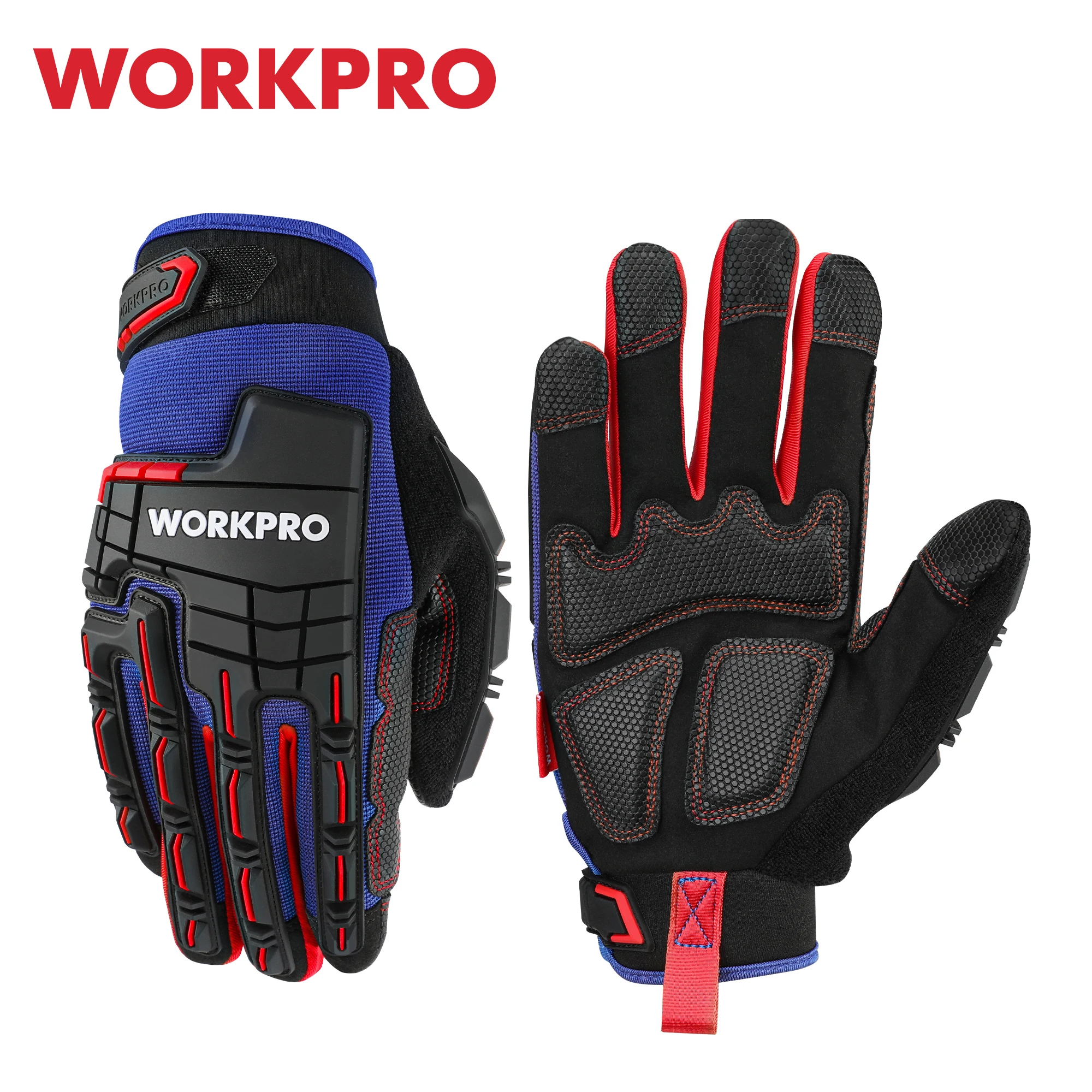 WORKPRO 헤비 듀티 작업 장갑, 터치 스크린 전체 손가락 장갑, 충격 보호 전술 장갑, 군사 육군 페인트볼 사격 title=WORKPRO 헤비 듀티 작업 장갑, 터치 스크린 전체 손가락 장갑, 충격 보호 전술 장갑, 군사 육군 페인트볼 사격 