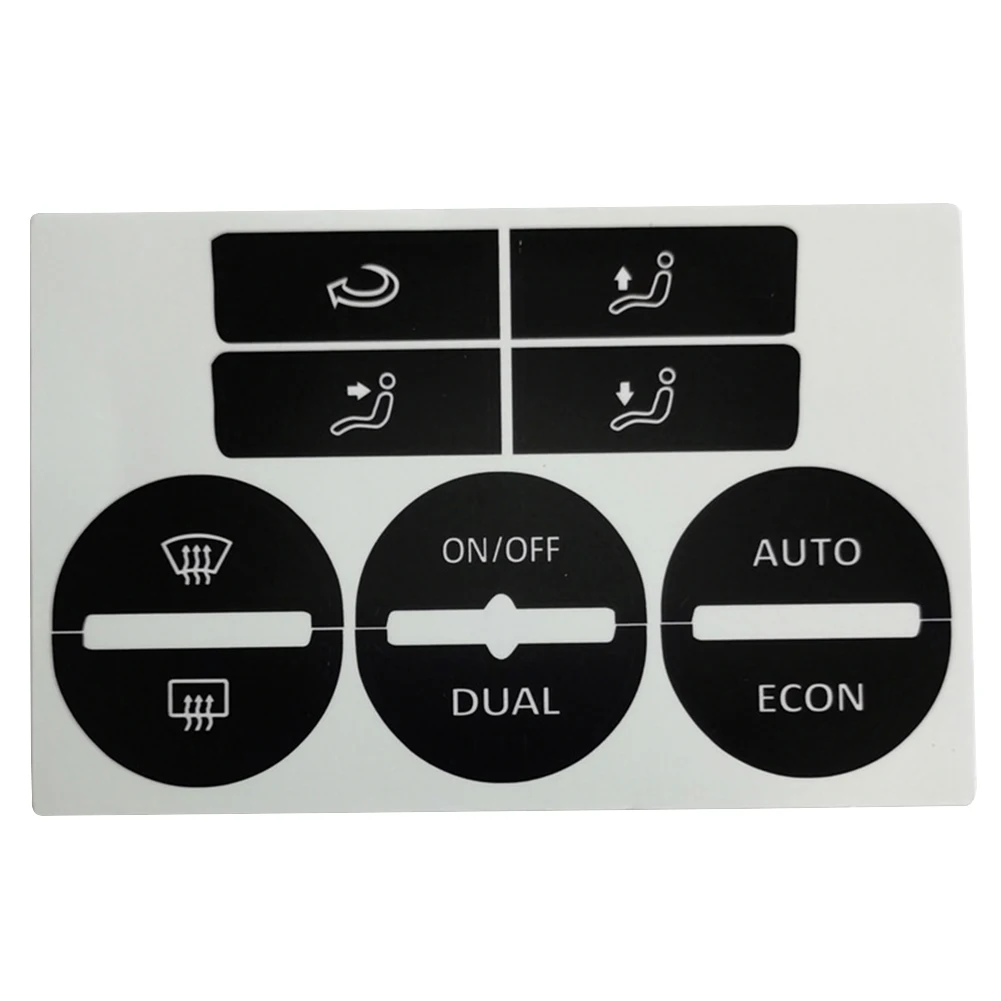 AC 창 기후 닳은 필링 버튼 수리 스티커, VW 골프 Mk5 PASSAT AC 컨트롤 단추 데칼 스티커, 자동차 액세서리