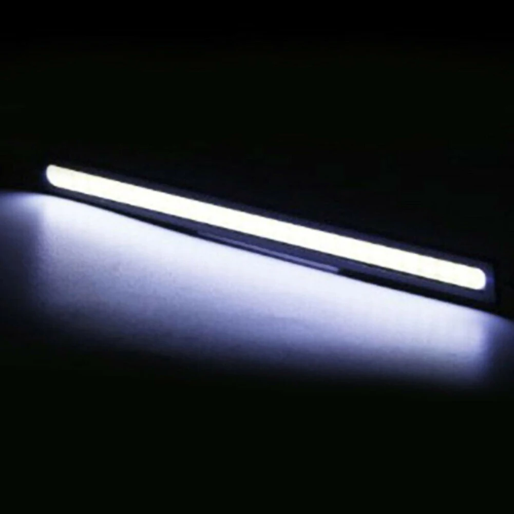 자동차 LED COB 전구 12V 6000K 화이트 패널 DRL 인테리어 조명, 외부 분위기 램프 주간 주행 조명, 작업 조명 스트립, 1 개