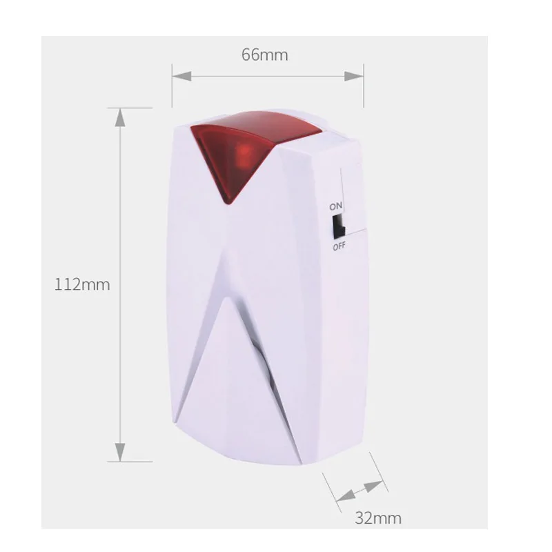 Topvico 2pcs 정전 경보 Off + On 감지기 경고 100V - 220V 냉동고/의료 정전 센서 led가있는 118dB 시끄러운 사이렌