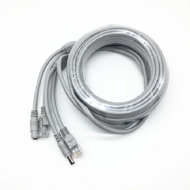 이더넷 CCTV 케이블, Cat5e DC 전원, Cat5 인터넷 네트워크 LAN 케이블 코드, PC 컴퓨터, POE IP 카메라 시스템 연결, RJ45