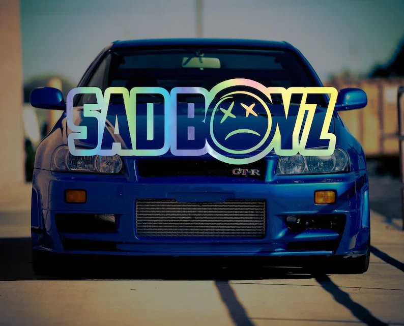 JDM SAD BOYZ 자동차 창문 데칼 스티커, 앞유리 배너 레이저 자동차 스티커, 창문 장식 title=JDM SAD BOYZ 자동차 창문 데칼 스티커, 앞유리 배너 레이저 자동차 스티커, 창문 장식