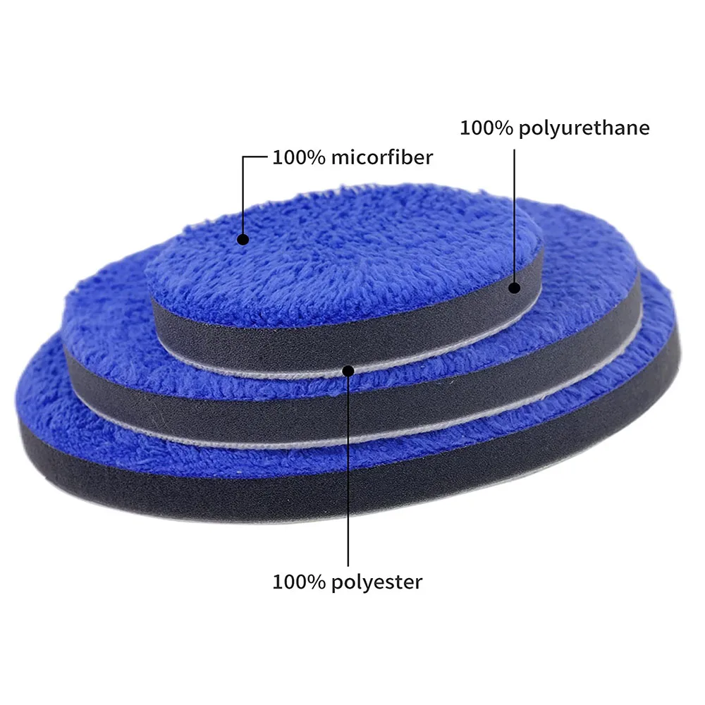 DA RO 폴리셔용 왁스 제거 버퍼 패드, 극세사 연마 패드, 버핑 패드, 극세사 절단 패드, 3 인치, 4 인치, 5 인치, 6/7 인치