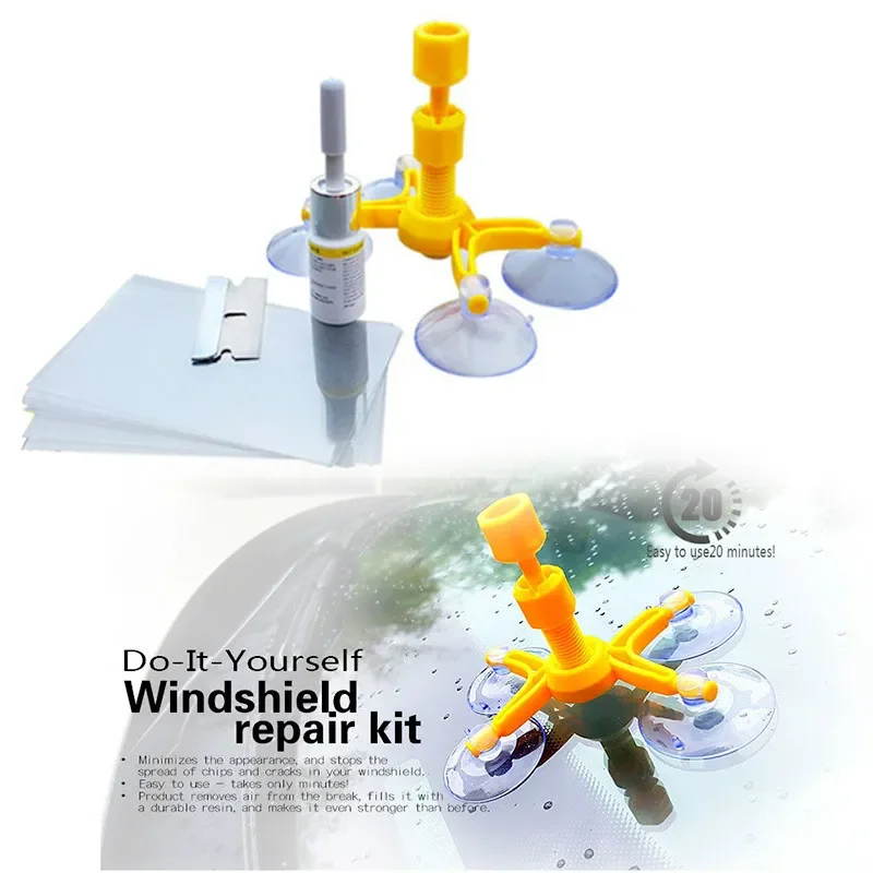 자동차 앞 유리 수리 키트, 빠른 수리, 자동차 균열 유리 수리 도구 키트, 수지 실러, DIY 자동차 창문 스크린 연마
