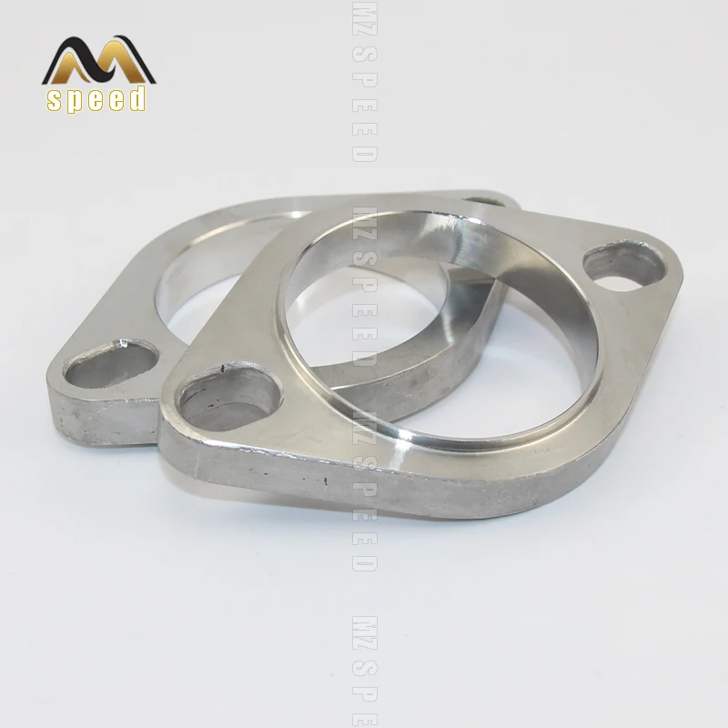 범용 스테인레스 스틸 배기 머플러 플랜지 배기관 연결, 51mm, 63mm, 76mm 조인트, 액세서리