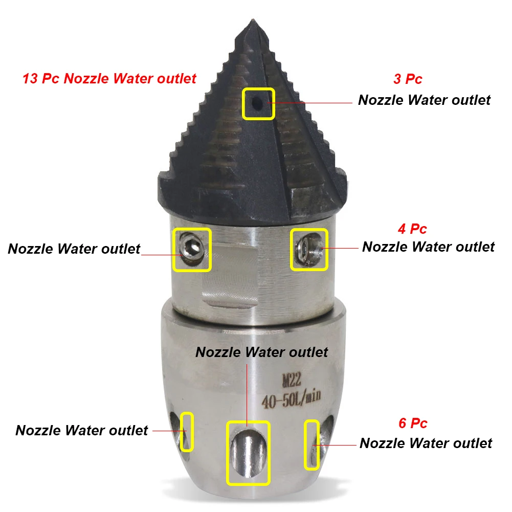 3/8 깍지 고압 세척기 물총, 360 ° 회전 깍지 변압기, 고압 세척기, 깍지 하수구 플러싱 깍지, 1/2
