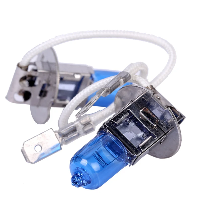 H3 슈퍼 브라이트 화이트 안개 할로겐 전구, 자동차 헤드 램프 라이트, 자동차 스타일링 광원, 주차 6000K, 55W, 12V, 2 개