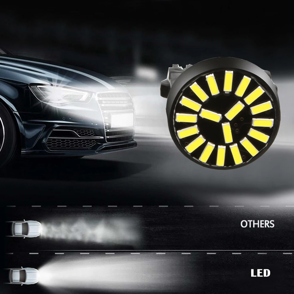 2x 자동 LED 전구 화이트 3157 4014 SMD 운전 주간 러닝 브레이크 테일 라이트 DRL 범용 자동차 튜닝 외부 부품 액세서리