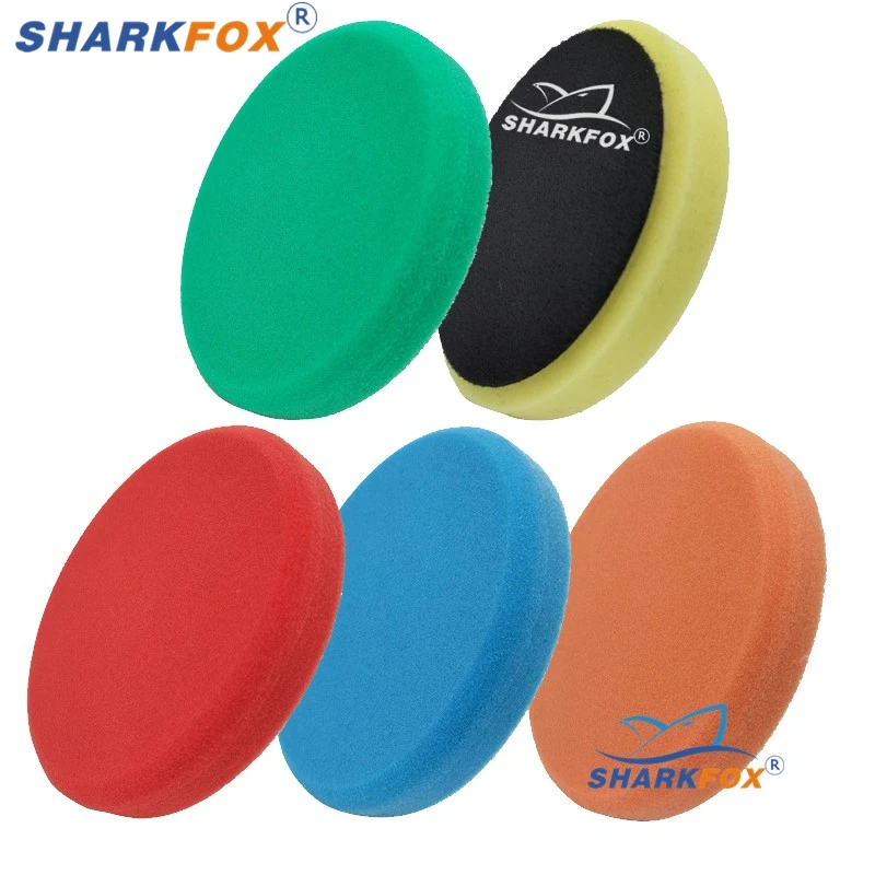 Sharkfox 자동차 스폰지 버핑 폴리싱 패드, DA, RO, GA, 자동차 버퍼 폴리셔, 5 인치 (125mm), 6 인치 (150mm) title=Sharkfox 자동차 스폰지 버핑 폴리싱 패드, DA, RO, GA, 자동차 버퍼 폴리셔, 5 인치 (125mm), 6 인치 (150mm)