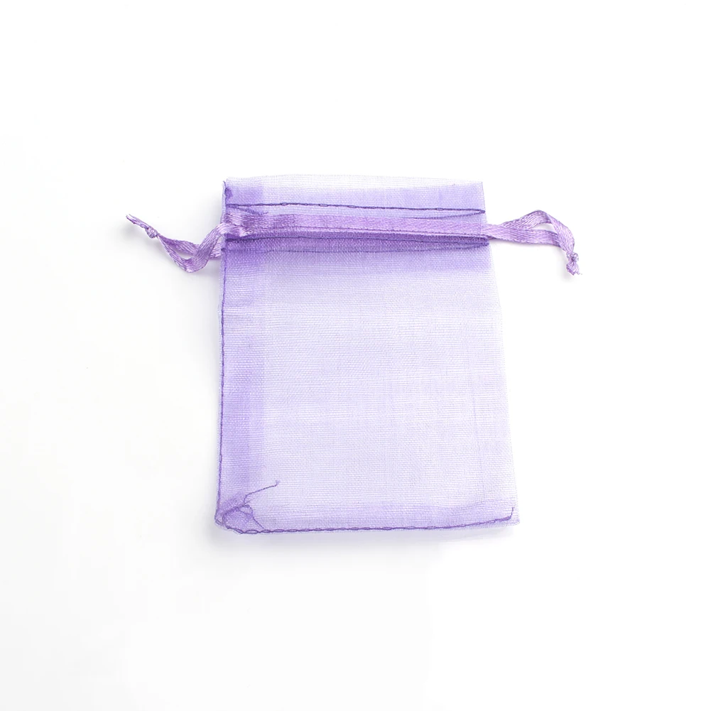 Organza 크리스마스 선물 가방, 드로스트링 쥬얼리 포장, 웨딩 파티 사탕 선물 가방, 5x7cm, 7x9cm, 9x12cm, 10x15cm, 50 개/로트