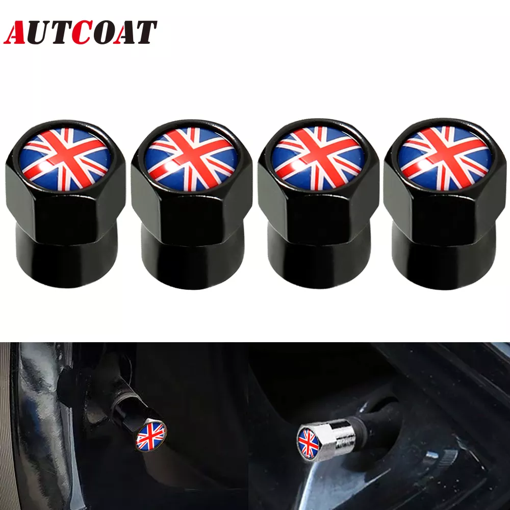 Autocoat 알루미늄 합금/구리 영국 영국 국기 타이어 밸브 스템 캡 타이어 휠 스템 공기 밸브 캡 자동차 title=Autocoat 알루미늄 합금/구리 영국 영국 국기 타이어 밸브 스템 캡 타이어 휠 스템 공기 밸브 캡 자동차 