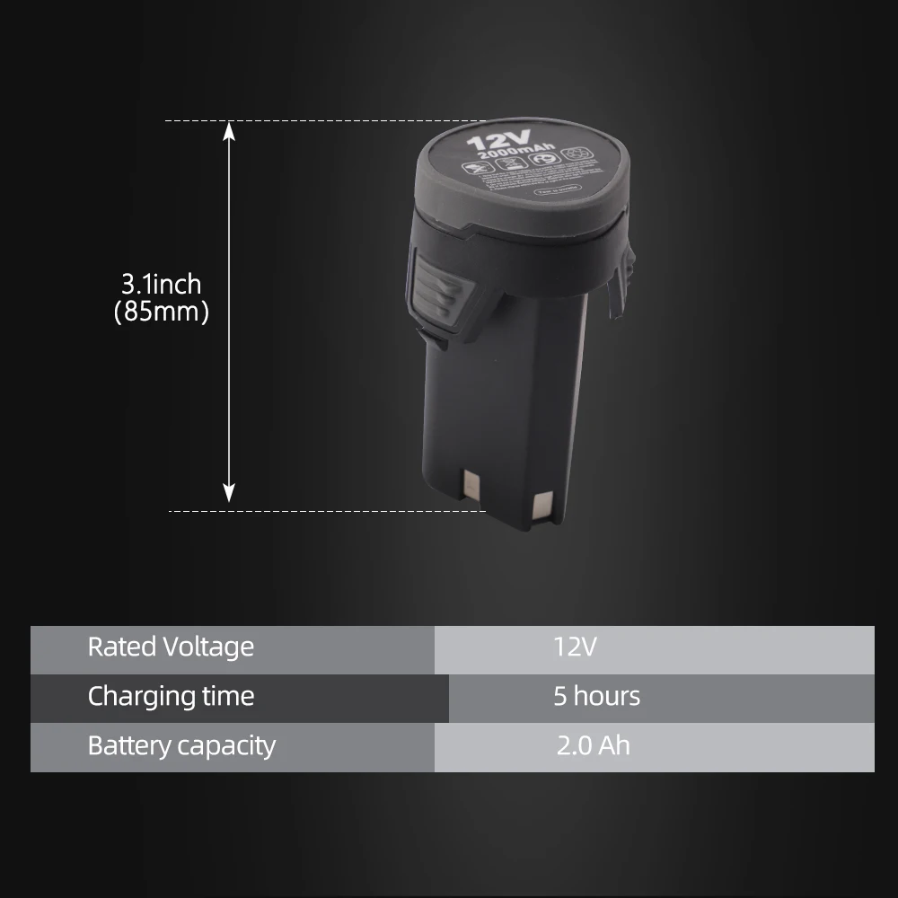 SPTA 무선 미니 광택기 왁싱 연마기용 배터리, LD104, LD601, 12V, 2000 mAh