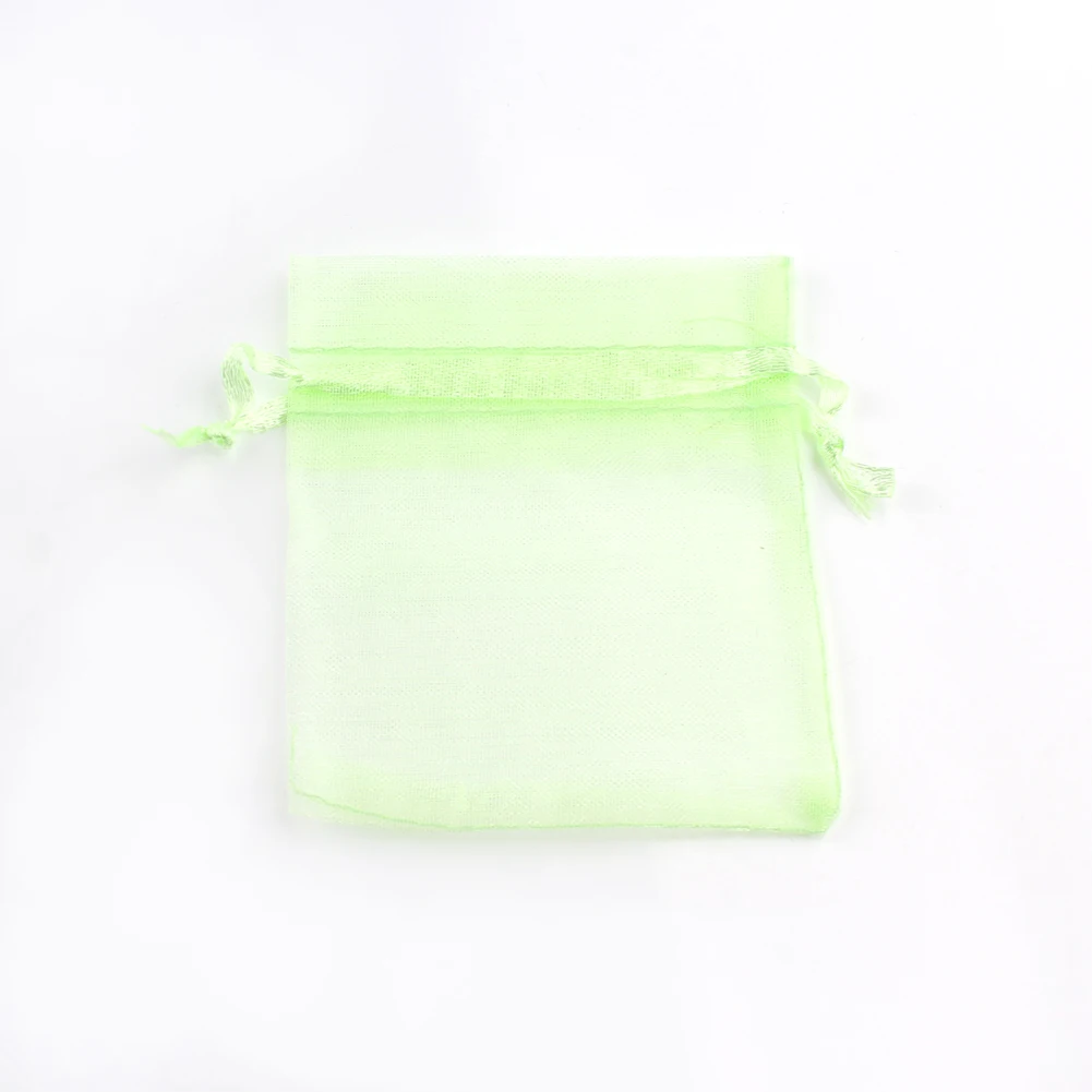 Organza 크리스마스 선물 가방, 드로스트링 쥬얼리 포장, 웨딩 파티 사탕 선물 가방, 5x7cm, 7x9cm, 9x12cm, 10x15cm, 50 개/로트