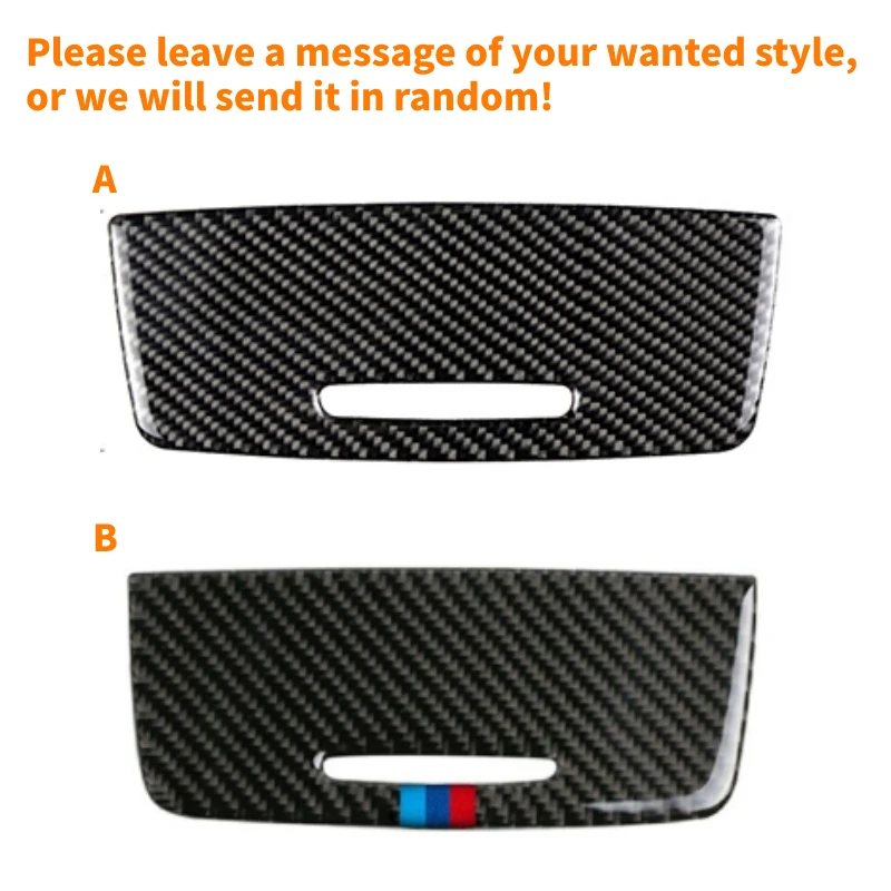 자동차 인테리어 보관함 패널 트림 커버 데칼, 탄소 섬유 스티커, 자동차 액세서리, BMW 3 시리즈 E90 E92 2005-2012, 1PC