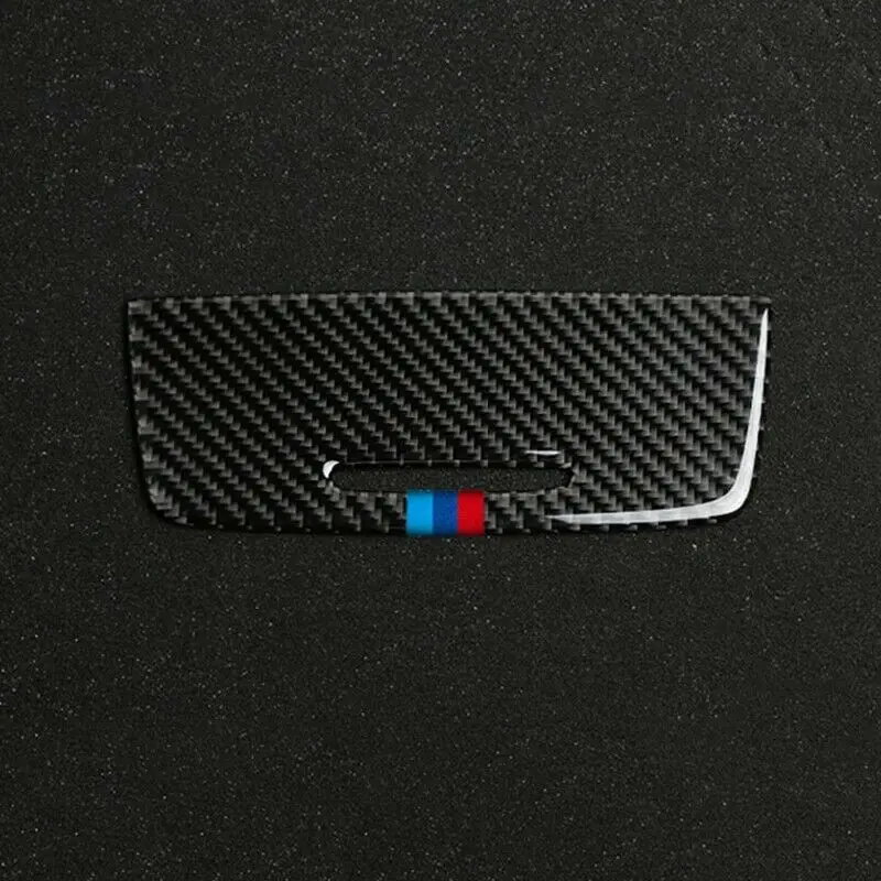 자동차 인테리어 보관함 패널 트림 커버 데칼, 탄소 섬유 스티커, 자동차 액세서리, BMW 3 시리즈 E90 E92 2005-2012, 1PC