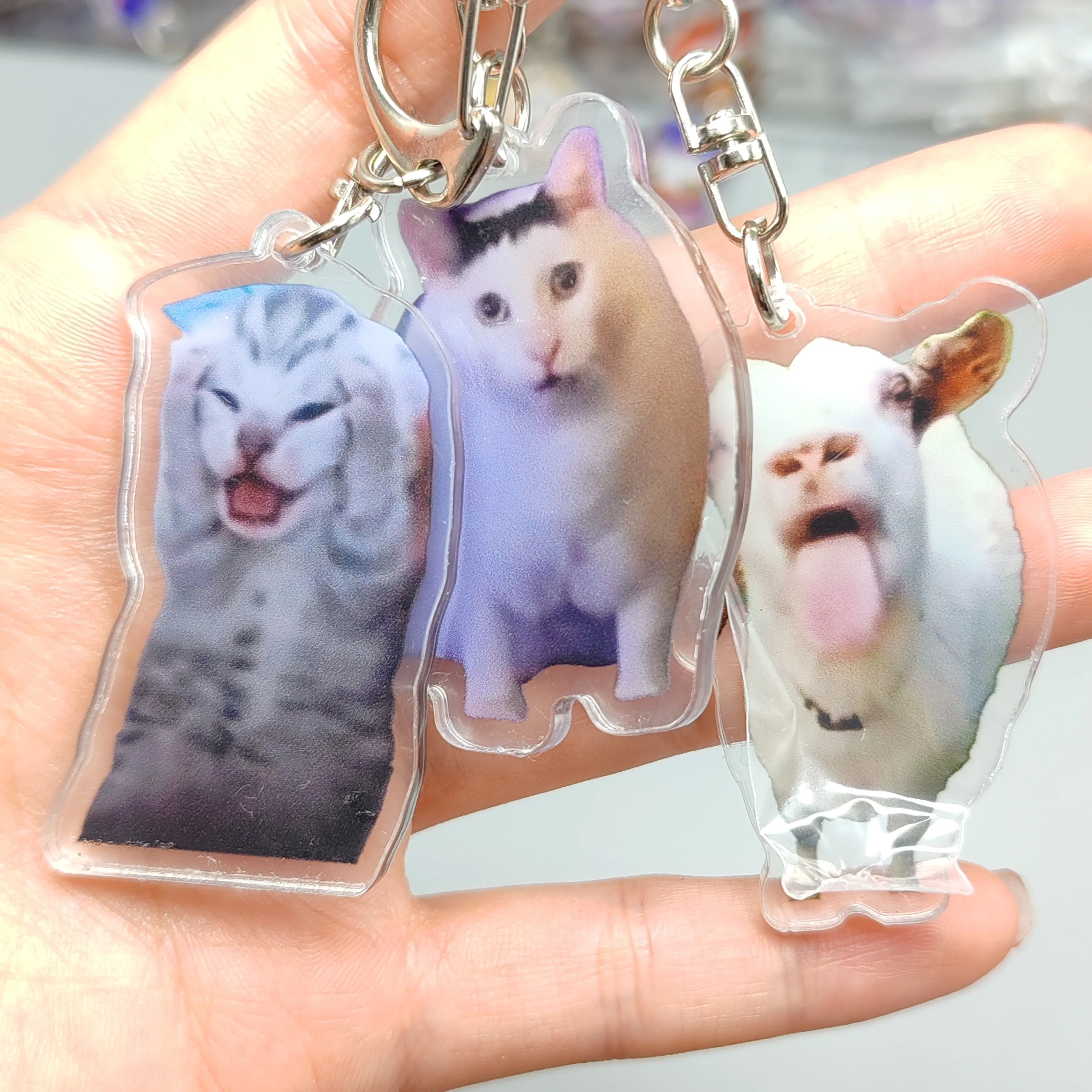 램블링 염소 Huh 고양이 밈 키 체인, 혼란스러운 고양이 밈, 고양이 비명, 머리에 발 달린 귀여운 선물, 친구 여자 키체인 title=램블링 염소 Huh 고양이 밈 키 체인, 혼란스러운 고양이 밈, 고양이 비명, 머리에 발 달린 귀여운 선물, 친구 여자 키체인 