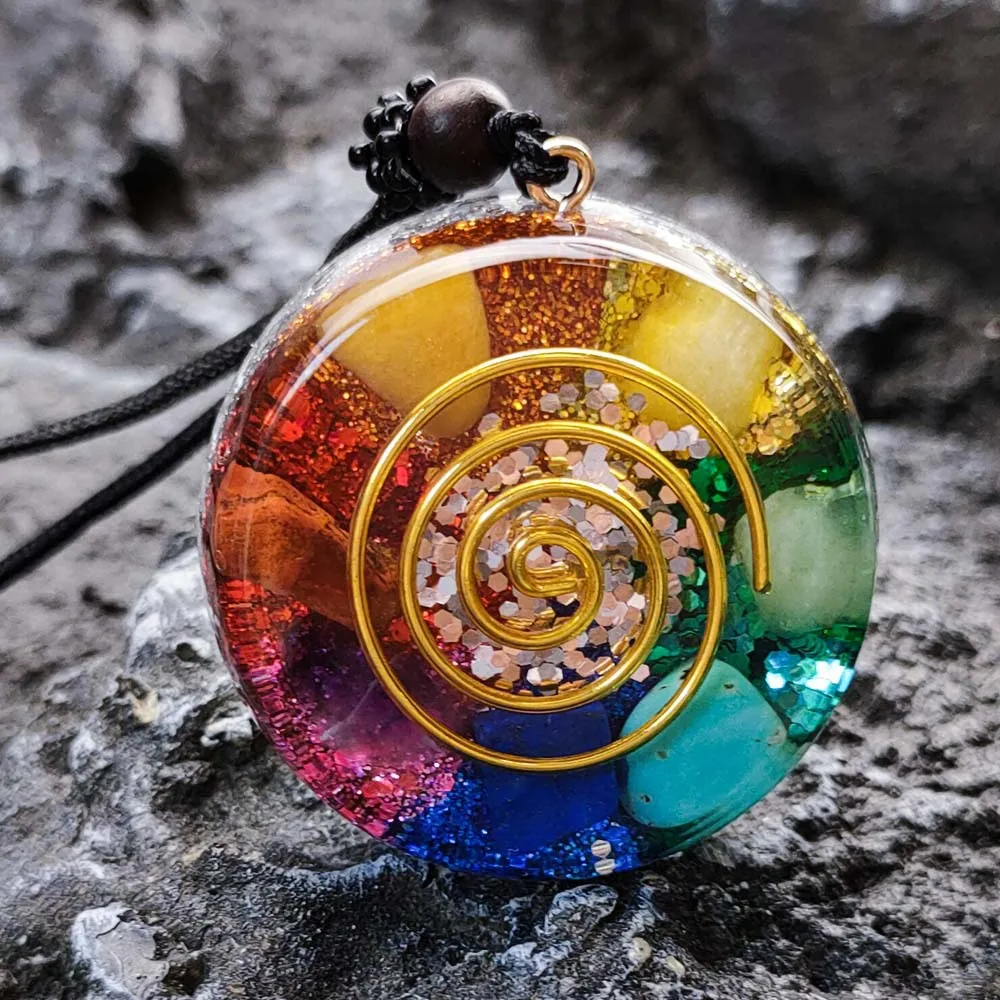 Orgonite 펜던트 목걸이 에너지 발생기, EMF 보호 치유 크리스탈, 성스러운 기하학 차크라 목걸이, 명상 쥬얼리 title=Orgonite 펜던트 목걸이 에너지 발생기, EMF 보호 치유 크리스탈, 성스러운 기하학 차크라 목걸이, 명상 쥬얼리 