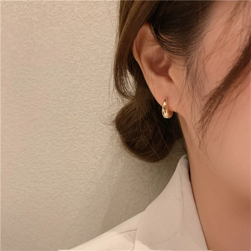 CAOSHI 여성용 클래식 스타일 후프 귀걸이, 심플한 디자인, 정교한 어린 소녀 선물, 웨딩 액세서리, 아름다운 쥬얼리