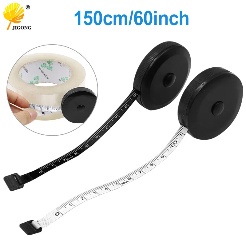 블랙 양면 측정 테이프, 자동 개폐식 도구, ABS 유연한 바느질 미니 측정 테이프, 1.5m 60 인치 title=블랙 양면 측정 테이프, 자동 개폐식 도구, ABS 유연한 바느질 미니 측정 테이프, 1.5m 60 인치 
