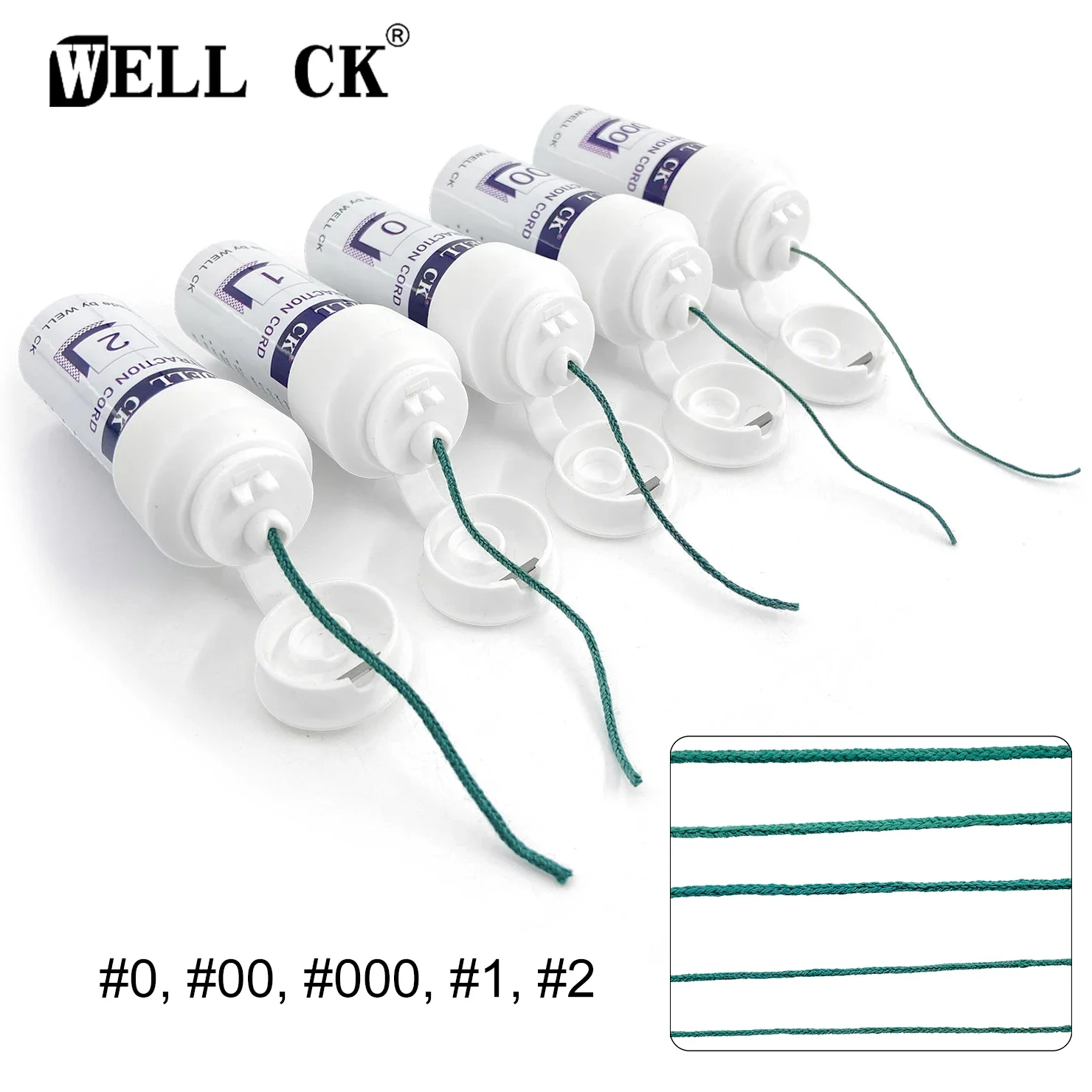 WELLCK-치과용 스레드 일회용 치은 수축 코드, 니트 코튼 잇몸 라인, 치과의사 재료, 5 가지 크기, 0 00 000 1 2, 1 병 title=WELLCK-치과용 스레드 일회용 치은 수축 코드, 니트 코튼 잇몸 라인, 치과의사 재료, 5 가지 크기, 0 00 000 1 2, 1 병 