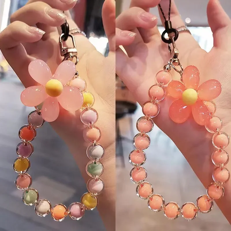 아이폰용 컬러 비드 꽃잎 랜야드, 분실 방지 팔찌, 삼성 휴대폰 케이스, 손목 스트랩, 자동차 키체인, 귀여운 휴대폰 매력 title=아이폰용 컬러 비드 꽃잎 랜야드, 분실 방지 팔찌, 삼성 휴대폰 케이스, 손목 스트랩, 자동차 키체인, 귀여운 휴대폰 매력 