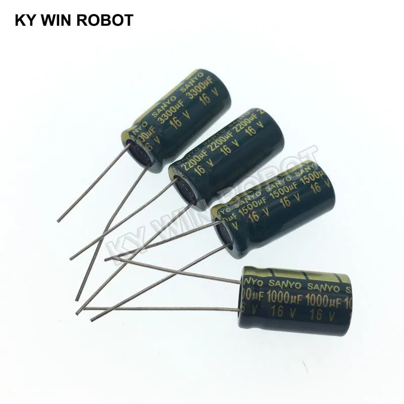 고주파 저 ESR 알루미늄 커패시터, 100UF 220UF 330UF 470UF 680UF 1000UF 1500UF 2200UF 3300UF, 10V, 16V, 25V, 35V, 50V, 2-50 개