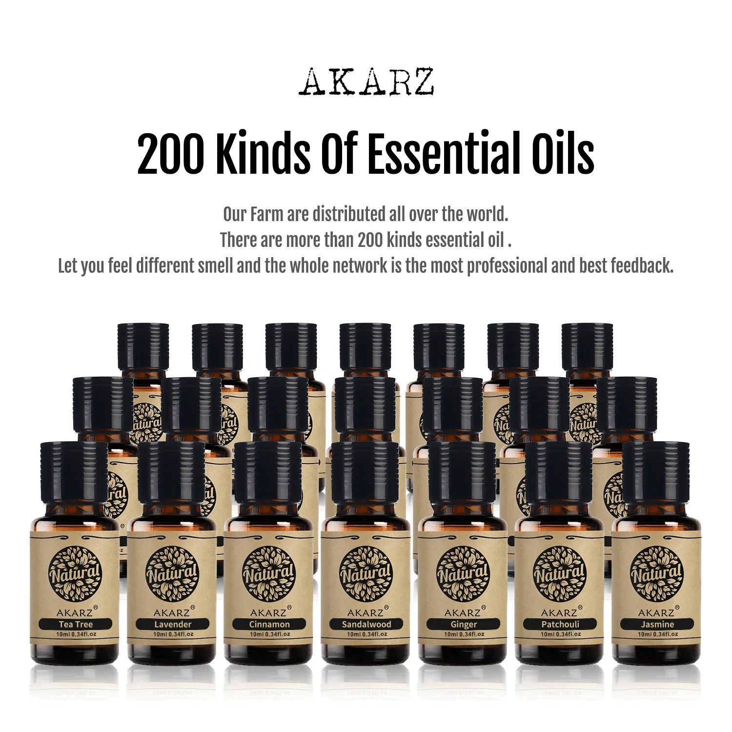 AKARZ 머스크 에센셜 오일, 천연 아로마 테라피, 신경 균형, 바디 무드, 페이스 케어 머스크 오일