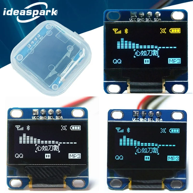 아두이노용 OLED 디스플레이 모듈, SSD1306 I2C IIC SPI 시리얼, 128x64 LCD, 4 핀 옐로우 블루 화이트 블루, 핀 헤더 납땜, 0.96 인치 title=아두이노용 OLED 디스플레이 모듈, SSD1306 I2C IIC SPI 시리얼, 128x64 LCD, 4 핀 옐로우 블루 화이트 블루, 핀 헤더 납땜, 0.96 인치 