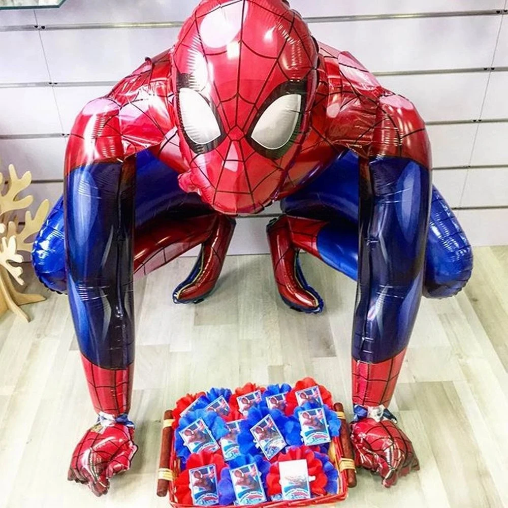 대형 3D 스파이더맨 아이언맨 히어로 알루미늄 호일 풍선, 생일 파티 장식, 어린이 만화 베이비 샤워 용품, 선물 글로보 title=대형 3D 스파이더맨 아이언맨 히어로 알루미늄 호일 풍선, 생일 파티 장식, 어린이 만화 베이비 샤워 용품, 선물 글로보 
