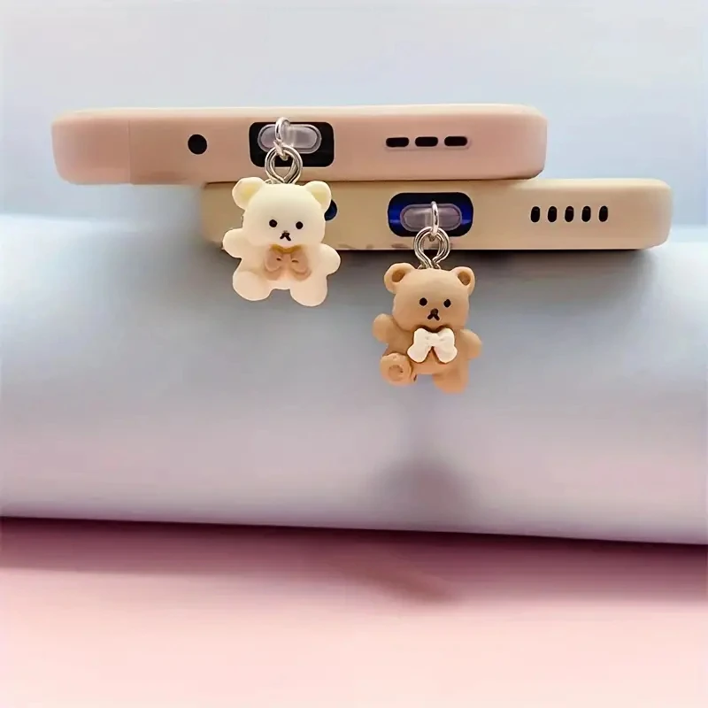 아이폰용 휴대폰 먼지 플러그, 삼성 C타입 인터페이스, 귀여운 곰 장식 액세서리, 걸이식 액세서리, 범용 먼지 플러그 title=아이폰용 휴대폰 먼지 플러그, 삼성 C타입 인터페이스, 귀여운 곰 장식 액세서리, 걸이식 액세서리, 범용 먼지 플러그 