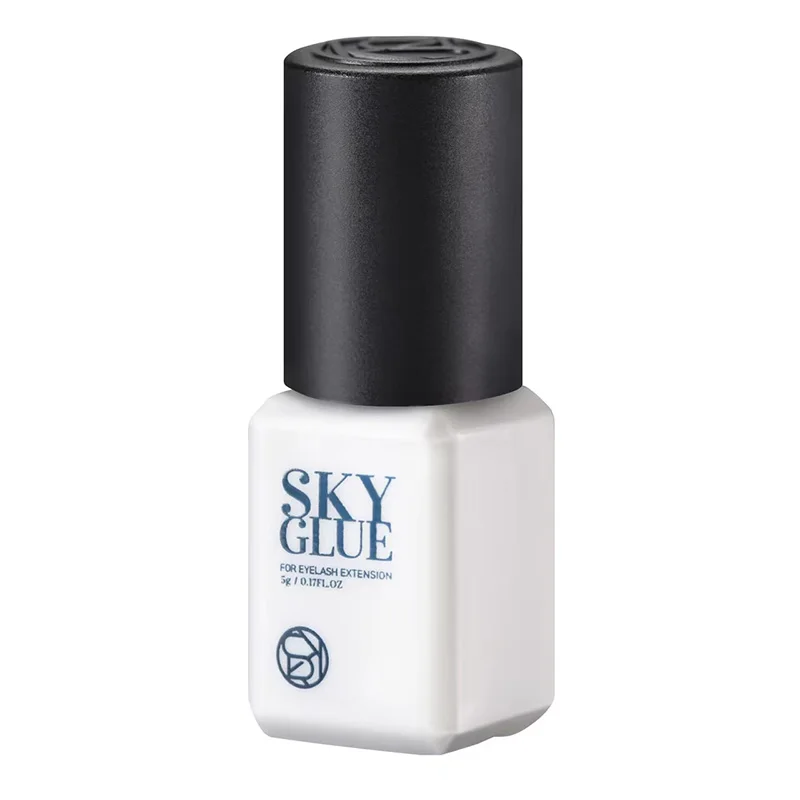 속눈썹 연장용 SKY 접착제, 오리지널 스카이 S + 블랙 레드 블루 캡, 가짜 속눈썹 접착제, 스카이 TD 투명 접착제 공급 업체, 1 병, 5ml