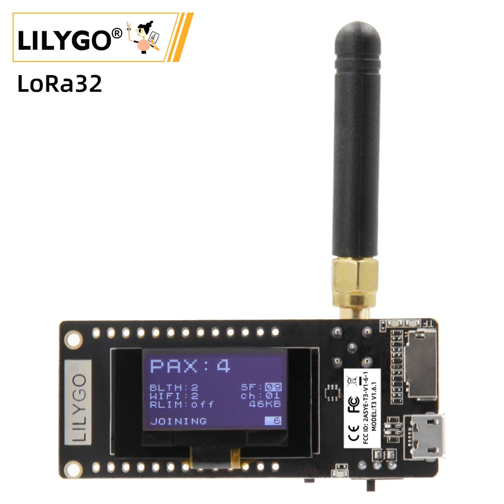 LILYGO®TTGO LoRa32 V2.1 _ 1.6 버전 433/868/915Mhz ESP32 LoRa OLED 0.96 인치 SD 카드 블루투스 WIFI 무선 모듈 ESP-32 SMA title=LILYGO®TTGO LoRa32 V2.1 _ 1.6 버전 433/868/915Mhz ESP32 LoRa OLED 0.96 인치 SD 카드 블루투스 WIFI 무선 모듈 ESP-32 SMA 