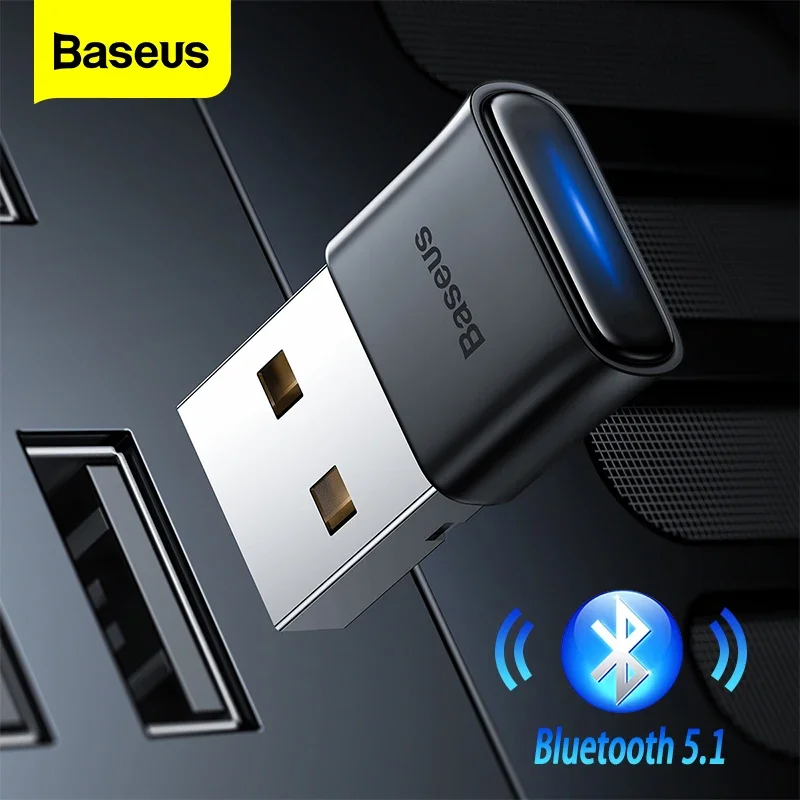 Baseus USB 블루투스 어댑터 블루투스 5.1 5.0 음악 오디오 수신기 송신기 PC 스피커 노트북 무선 마우스 USB 송신기 title=Baseus USB 블루투스 어댑터 블루투스 5.1 5.0 음악 오디오 수신기 송신기 PC 스피커 노트북 무선 마우스 USB 송신기 