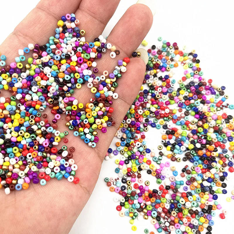 체코 유리 시드 비즈, 주얼리 제작 액세서리용 DIY 팔찌 비즈, 매력적인 베이크 래커 효과, 15g, 2mm, 3mm, 4mm