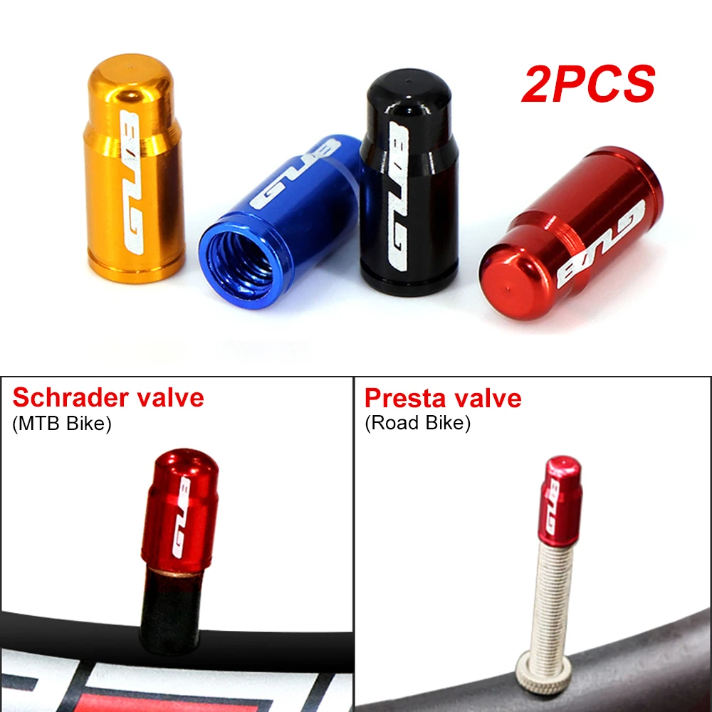 GUB 알루미늄 CNC 자전거 타이어 밸브 캡, MTB 도로 자전거 튜브 타이어 가스 노즐 커버, AV FV 슈레이더 프레스타 밸브용, 방진, 2 개 title=GUB 알루미늄 CNC 자전거 타이어 밸브 캡, MTB 도로 자전거 튜브 타이어 가스 노즐 커버, AV FV 슈레이더 프레스타 밸브용, 방진, 2 개 