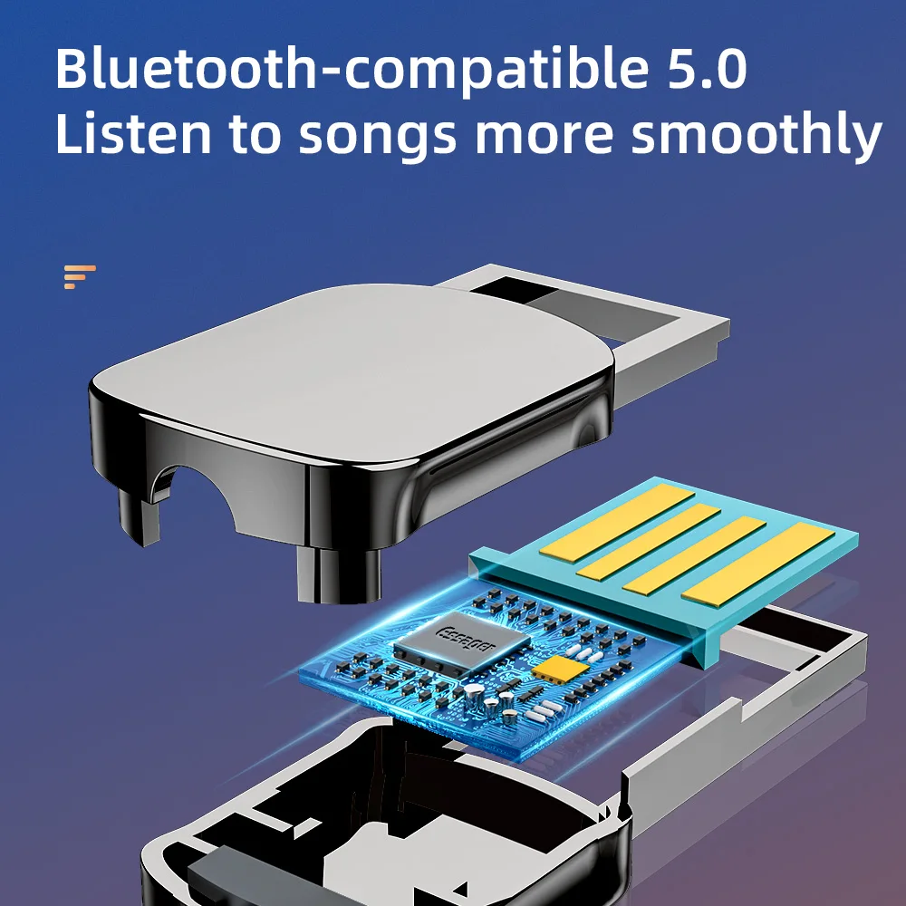 Essager Aux 어댑터 동글 USB 3.5mm 잭 자동차 오디오 Aux 블루투스 5.0 핸즈프리 키트 자동차 수신기 BT 송신기용