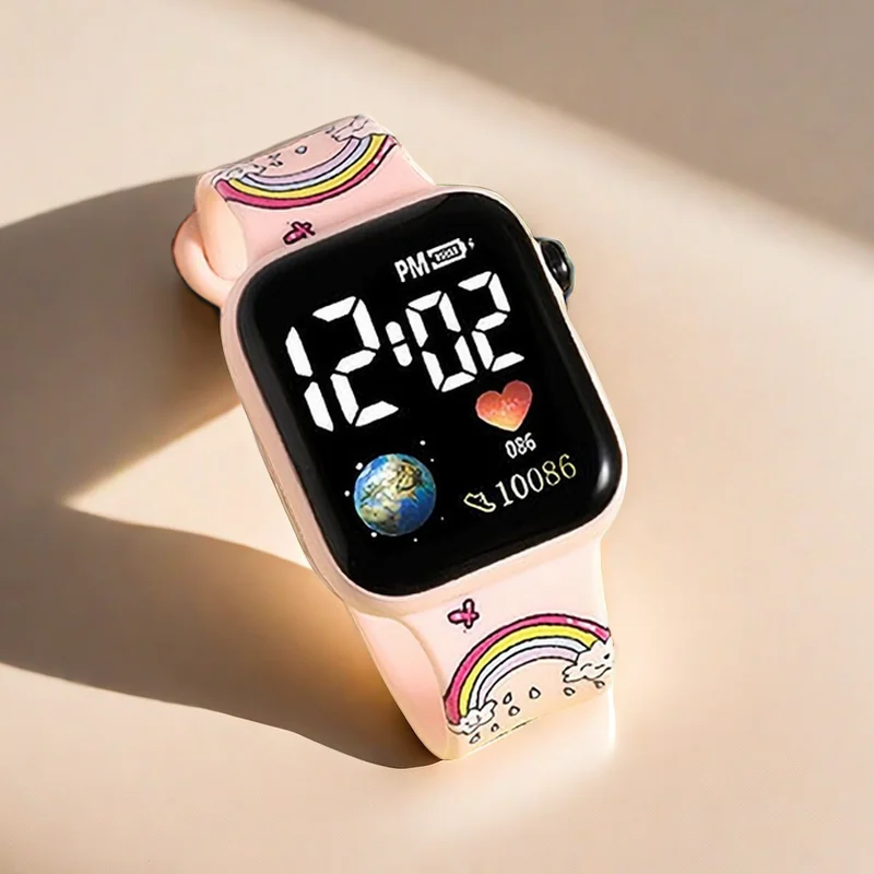 여아용 스티치 디즈니 어린이 시계, Reloj Intelligente Para Ninoos Nina Reloj 디지털 시계, 여성용 Relorgio Infantil 어린이 시계