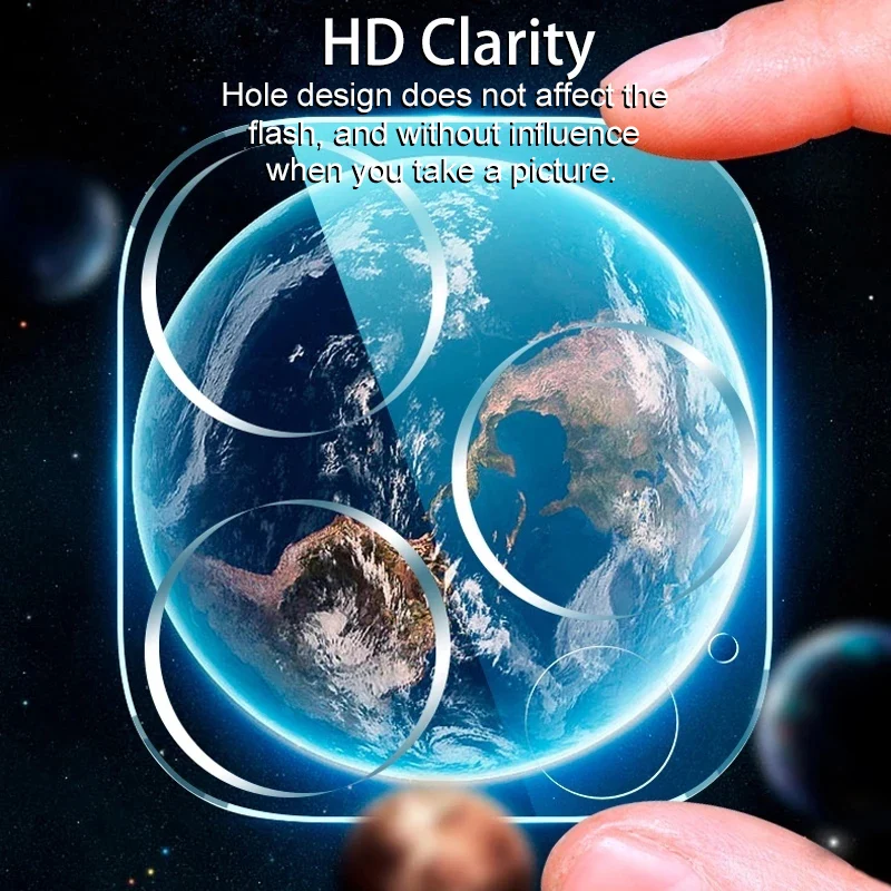 HD 카메라 렌즈 보호 유리 필름, 아이폰 16, 14, 15 프로 맥스 플러스, 13, 11, 12 프로 맥스 미니용, 풀 커버 렌즈 보호대