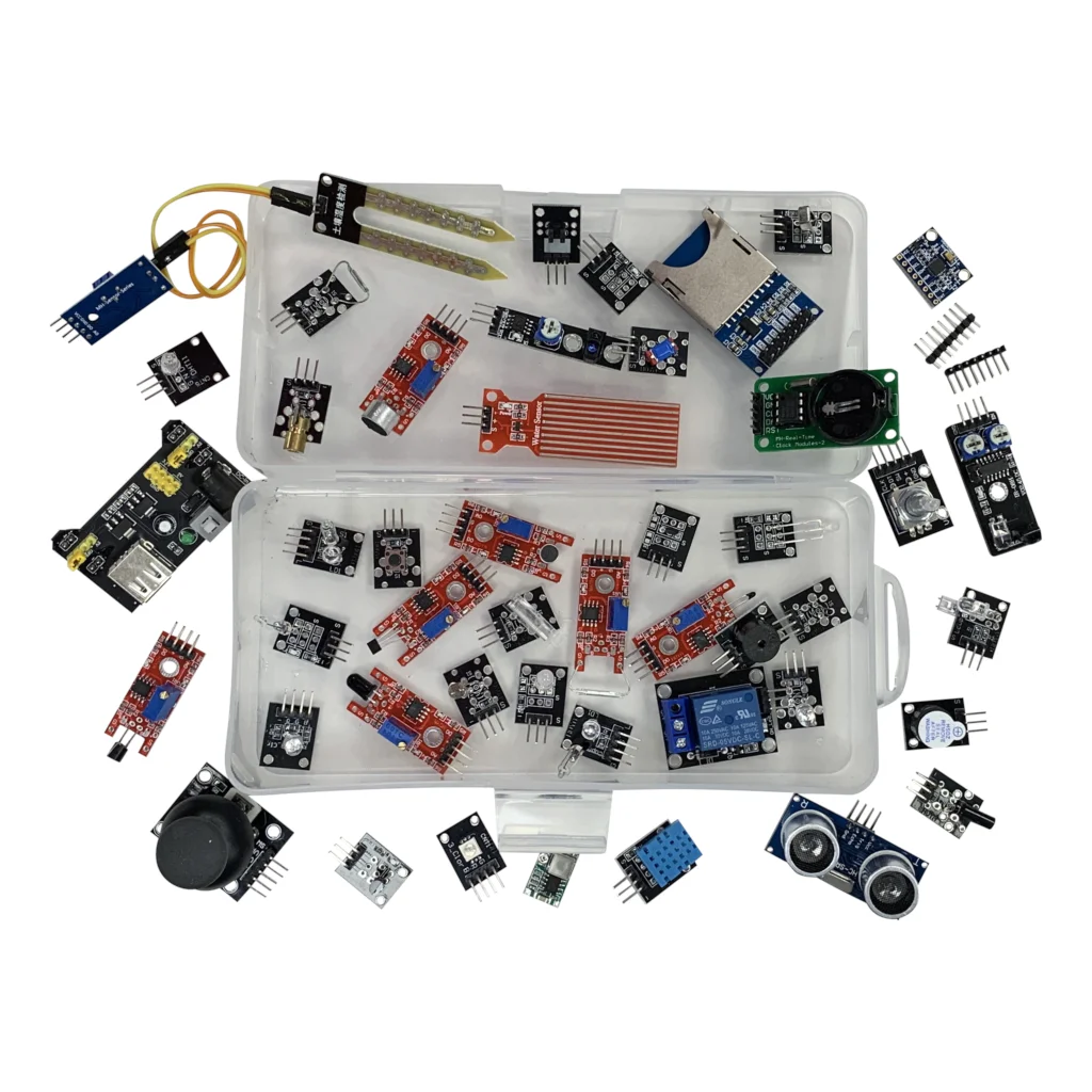 Arduino용 센서 모듈 스타터 키트, 37 in 1 센서 키트, 37 in 1 센서 키트, 화이트 박스, 45 in 1