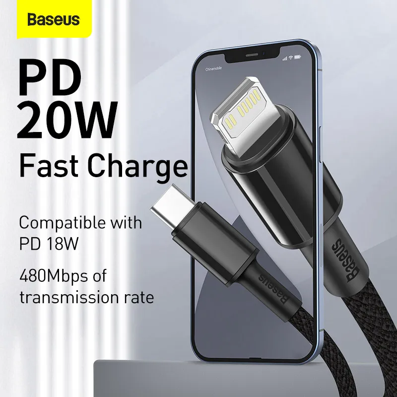 Baseus-아이폰용 USB 타입 C 케이블, 30W, PD, 아이폰 14, 13, 12 프로 맥스용, 맥북, 아이패드 프로용 고속 충전 충전기, 타입-C, USBC 데이터 와이어 코드