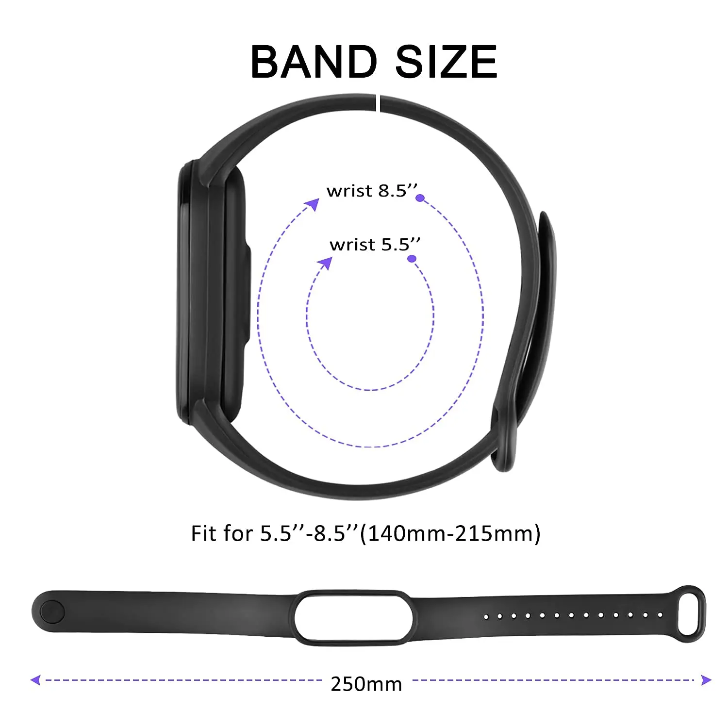 샤오미 미 밴드 4 5 6 7 용 공식 실리콘 스트랩 팔찌, 스포츠 시계 손목 밴드, 미 밴드 4 miband7 Correa 미 밴드 3 4 5 6 7 밴드