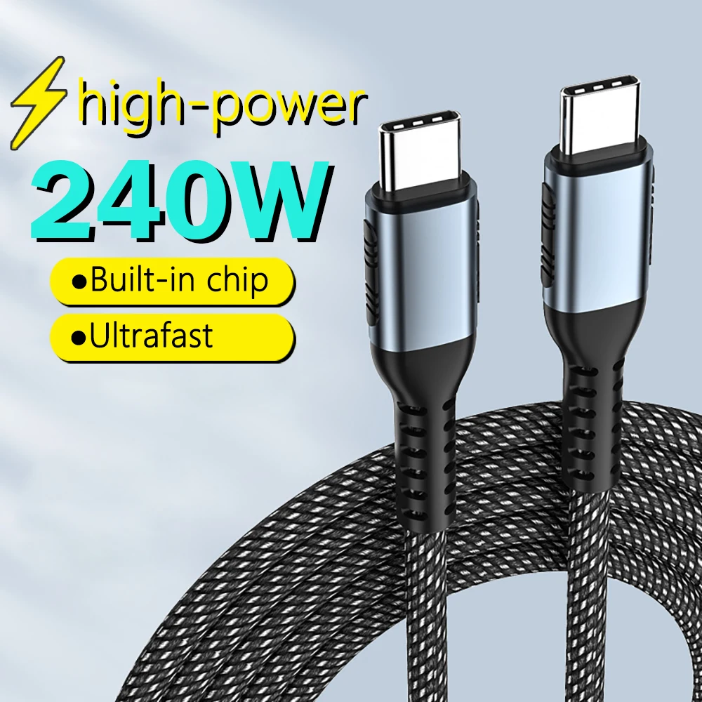 UGOURD 초고속 충전 케이블, 아이폰 15, 샤오미, 맥북 프로용, E 마커 칩 포함, USB C 타입, 100W, PD240W title=UGOURD 초고속 충전 케이블, 아이폰 15, 샤오미, 맥북 프로용, E 마커 칩 포함, USB C 타입, 100W, PD240W 