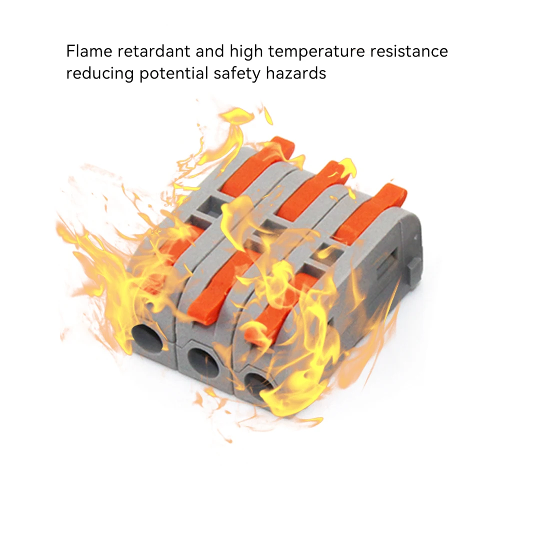 1 인 다중 출력 고속 전기 커넥터 1/5/10 개, 범용 컴팩트 스플리터 배선 케이블 커넥터 푸시 인 터미널 블록