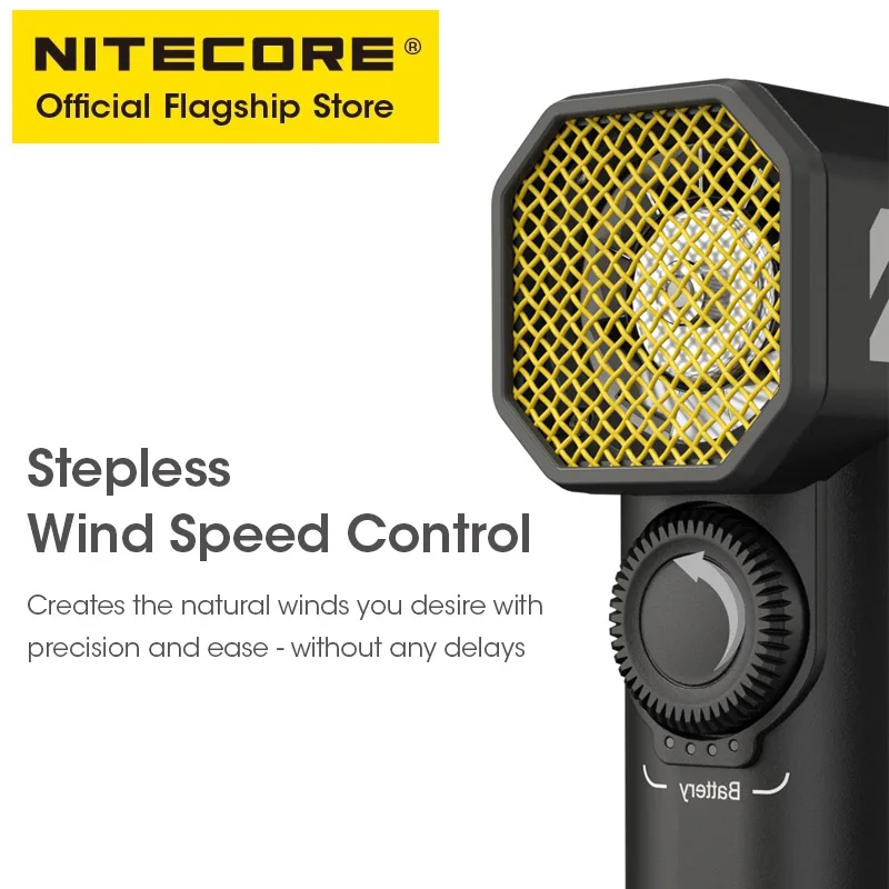 NITECORE 다목적 포켓 사진 선풍기, 캐논, 소니, 짧은 비디오 캠핑용, 전기 휴대용 선풍기, 무단 바람 송풍기, CW20